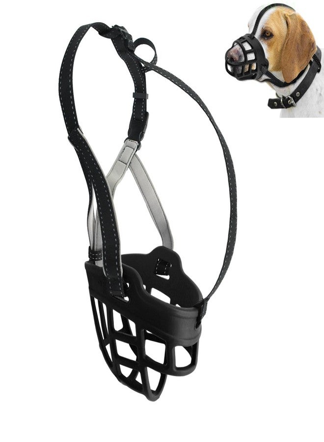 Futaba Silicone Basket Anti-Bite Muzzle For Dogs - Black - Medium (Size 4) - Image 5